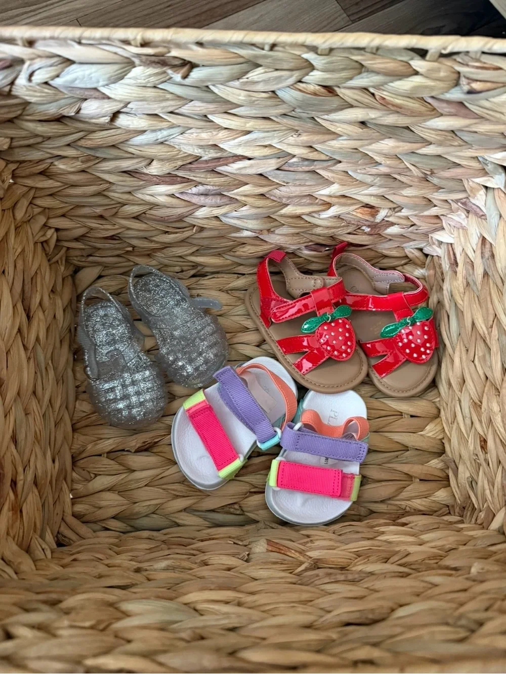 Kids Red Strawberry Sandals - (Brand Unclear)